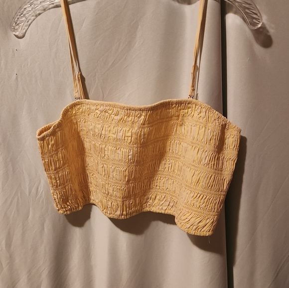 A New Day Yellow Tube Top - Picture 1 of 10